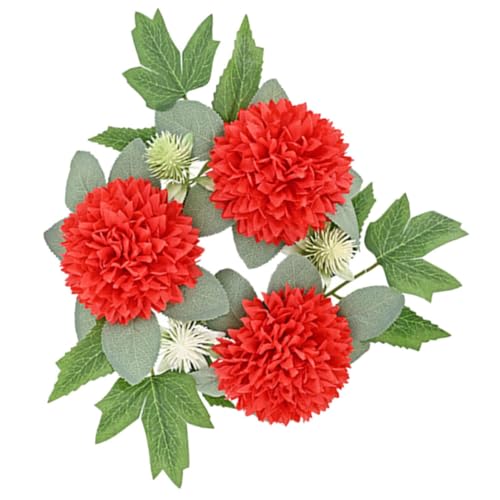 Mobestech Künstlicher Blumenkranz für Kerzen Dekorativer Tischmittelpunkt für Hochzeiten und Feste als Kerzenring mit Seidenblumen Rot Vielseitig Einsetzbar für Zuhause und Besondere Anlässe Mobestech Künstlicher Blumenkranz für Kerzen Dekorativer Tischmittelpunkt für Hochzeiten und Feste als Kerzenring mit Seidenblumen Rot Vielseitig Einsetzbar für Zuhause und Besondere Anlässe von Mobestech