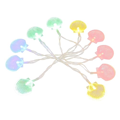 Mobestech LED Lichterkette mit Muscheldekor Leds Batteriebetrieben Farbwechselnde Lichterkette für Schlafzimmer Garten Party und Camping von Mobestech