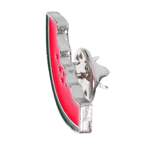 Mobestech Legierungs-wassermelonen-brosche Taschenstifte Broschennadel Wassermelonen-pin-abzeichen Bunte Broschenstifte Hawaiianische Broschen Kleider Schalbroschen Krawattennadel Rot von Mobestech