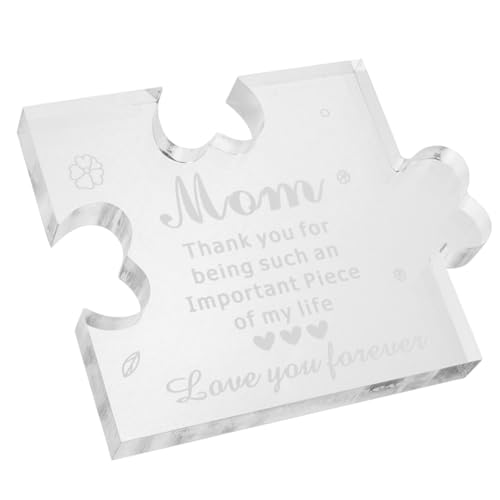 Mobestech Luxuriöses Puzzle Wasserklare Tischdekoration für Muttertag Kompakte Vielseitiges für Wohnzimmer Schlafzimmer und Schreibtisch Besondere Muttertagsgeschenkidee Mobestech Luxuriöses Puzzle Wasserklare Tischdekoration für Muttertag Kompakte Vielseitiges für Wohnzimmer Schlafzimmer und Schreibtisch Besondere Muttertagsgeschenkidee von Mobestech