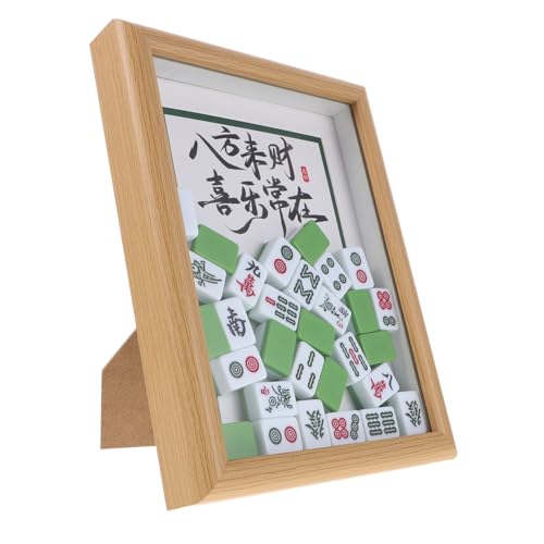Mobestech Mahjong Bilderrahmen Holz DIY Zusammenbau Traditionelle Chinesische Kunst Tischdekoration für Zuhause Büro Regal Mobestech Mahjong Bilderrahmen Holz DIY Zusammenbau Traditionelle Chinesische Kunst Tischdekoration für Zuhause Büro Regal von Mobestech