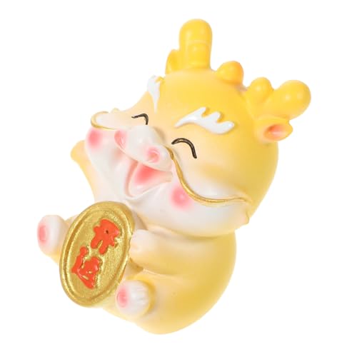 Mobestech Miniatur Harz Drache Figur Gelb Glücksbringer Cartoon Dekoration Stabile Boden Garten Desktop Kuchen Tortendeko Cupcake Topper Mobestech Miniatur Harz Drache Figur Gelb Glücksbringer Cartoon Dekoration Stabile Boden Garten Desktop Kuchen Tortendeko Cupcake Topper von Mobestech