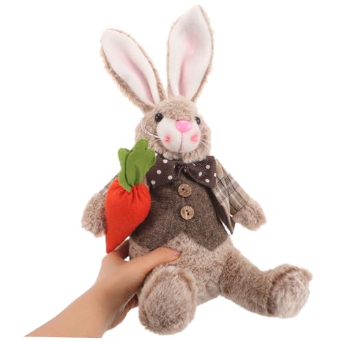 Mobestech Osterhasen Plüschfigur Braun Realistische Kuscheltier Dekoration Vielseitige Frühlings Deko für Tisch Sofa Regal Umweltfreundliches Material Weiche Ostern Kaninchen Puppe Mobestech Osterhasen Plüschfigur Braun Realistische Kuscheltier Dekoration Vielseitige Frühlings Deko für Tisch Sofa Regal Umweltfreundliches Material Weiche Ostern Kaninchen Puppe von Mobestech