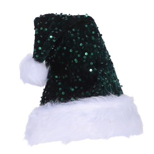 Mobestech Pailletten Weihnachtsmütze Unisex Glitzernde Polyester Nikolausmütze mit Pompon Für Erwachsene Karneval Party Foto Requisite Festliche Kopfbedeckung Mobestech Pailletten Weihnachtsmütze Unisex Glitzernde Polyester Nikolausmütze mit Pompon Für Erwachsene Karneval Party Foto Requisite Festliche Kopfbedeckung von Mobestech