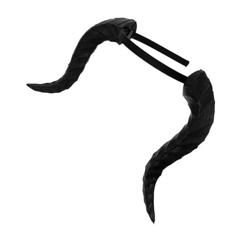 Mobestech Partykostüm Stirnband Horn Haar Kopfschmuck Gothic Kostüm Stirnband Gothic Cosplay Kopfbedeckung Drachenhörner Drachenkopfbedeckung Drachenkostümzubehör Böses Kostüm von Mobestech