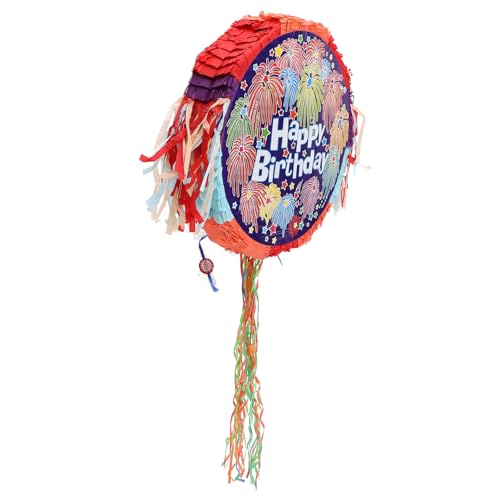 Mobestech Pinata Dekoration für Kindergeburtstag Runde Hängende Pinata aus Lustiges Party Ornament für Süßigkeiten und für Feiern und Fotokabinen von Mobestech