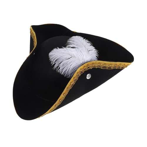 Mobestech Piratenhut Kappe für Karneval Kostüme von Piratenkappen Cosplay-Kappe Cosplay Cap Requent Pirate Cap Cosplay Männer Piratenkostümzubehör Karnevalshüte Partygeschenk Vlies Black Mobestech Piratenhut Kappe für Karneval Kostüme von Piratenkappen Cosplay-Kappe Cosplay Cap Requent Pirate Cap Cosplay Männer Piratenkostümzubehör Karnevalshüte Partygeschenk Vlies Black von Mobestech