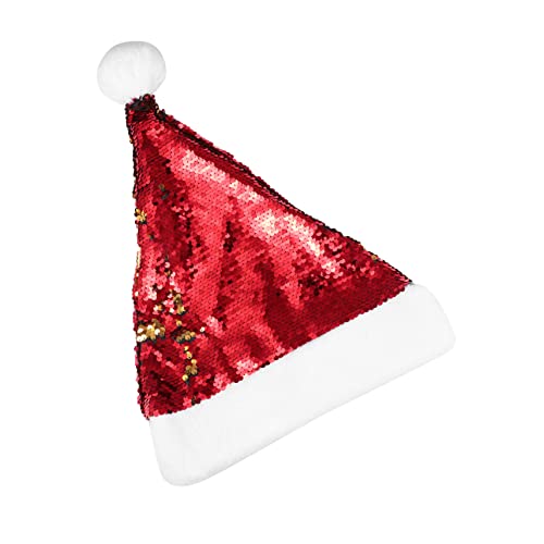 Mobestech Plüsch Weihnachtsmütze mit Doppelseitigen Pailletten Wendbar Festlich Glänzend Langlebig und Formstabil Unisex für Weihnachtsfeiern und Geschenkidee Mobestech Plüsch Weihnachtsmütze mit Doppelseitigen Pailletten Wendbar Festlich Glänzend Langlebig und Formstabil Unisex für Weihnachtsfeiern und Geschenkidee von Mobestech
