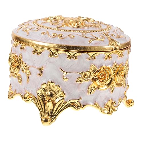 Mobestech Retro Schmuckschatulle aus Exquisiter Geprägter Blumenmuster Schmuckhalter Kompakte und Hochtemperaturbeständige Aufbewahrung für Schmuck und Kosmetik Mobestech Retro Schmuckschatulle aus Exquisiter Geprägter Blumenmuster Schmuckhalter Kompakte und Hochtemperaturbeständige Aufbewahrung für Schmuck und Kosmetik von Mobestech