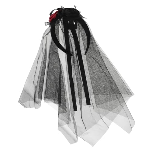 Mobestech Schwarzes Haarnetz mit Rosen Atmungsaktives Braut-halloween-stirnband Dekoratives Day Of The Dead-accessoire für Dunkle Themen Leichtes Mesh Romantisch und Komfortabel für Lange Mobestech Schwarzes Haarnetz mit Rosen Atmungsaktives Braut-halloween-stirnband Dekoratives Day Of The Dead-accessoire für Dunkle Themen Leichtes Mesh Romantisch und Komfortabel für Lange von Mobestech