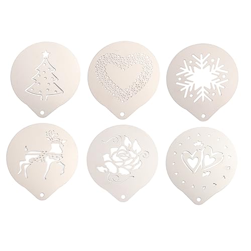 Mobestech Teiliges aus Kaffee Schablonen für Latte Art Diy Cappuccino Milchspray Vorlagen mit Verschiedenen Designs Einfach zu Reinigen Verwenden für Kaffeeliebhaber Mobestech Teiliges aus Kaffee Schablonen für Latte Art Diy Cappuccino Milchspray Vorlagen mit Verschiedenen Designs Einfach zu Reinigen Verwenden für Kaffeeliebhaber von Mobestech