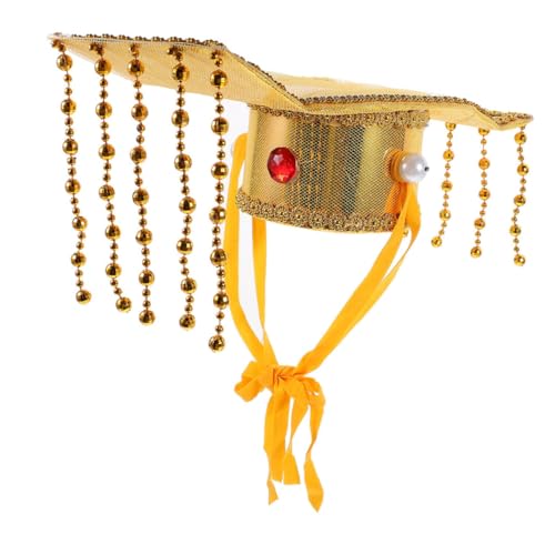 Mobestech Traditioneller Chinesischer Kaiserhut Cosplay Kopfbedeckung für Goldener Antiker Kaiser Kopfschmuck Festival Kostüm Zubehör Mobestech Traditioneller Chinesischer Kaiserhut Cosplay Kopfbedeckung für Goldener Antiker Kaiser Kopfschmuck Festival Kostüm Zubehör von Mobestech