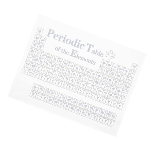 Mobestech Transparentes Kompaktes Periodensystem der Elemente Dekoration mit Stabilem Stand Hochwertige deko für Klassenzimmer Bibliothek und Büro Detailreiche Lernhilfe von Mobestech