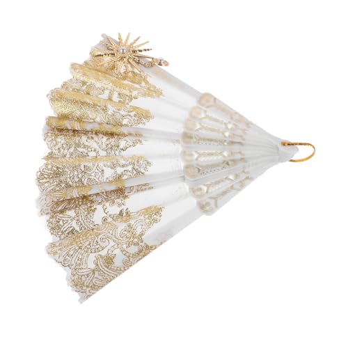 Mobestech Vintage Spitzenfächer Robust Handfächer mit Eleganter Spitze für Hochzeit Teeparty Tanz Cosplay Sommeraccessoire Mobestech Vintage Spitzenfächer Robust Handfächer mit Eleganter Spitze für Hochzeit Teeparty Tanz Cosplay Sommeraccessoire von Mobestech