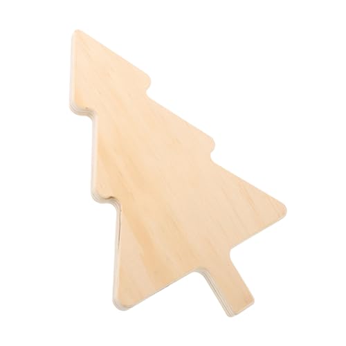 Mobestech Weihnachtsbaum-förmiges Schneidebrett aus Robustem Sperrholz Doppelseitig als Käse Obstplatte Nutzbar Festliches Serviertablett für Weihnachten zum Schneiden und Präsentieren von Mobestech