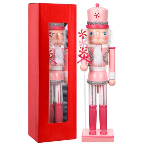 Mobestech Weihnachtsdekoration Holzfigur Weihnachtsmann Puppe Hübscher für Festliche Tisch und Kamindekoration für Wohnzimmer von Mobestech