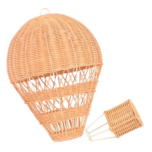 Mobestech Woven Hot Air Balloon Dekoration für Kinderzimmer Rustic Rattan für Hochzeits und Party Events Einzigartiges Wohnaccessoire Honigfarbe von Mobestech