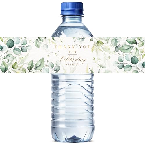 Mobiusea Creation Hochzeits-Wasserflaschen-Etiketten | Grüne Goldfolie | 50 Stück Wasserflaschenetiketten für Hochzeit, Brautparty, Geburtstag, Babyparty und Party Mobiusea Creation Hochzeits-Wasserflaschen-Etiketten | Grüne Goldfolie | 50 Stück Wasserflaschenetiketten für Hochzeit, Brautparty, Geburtstag, Babyparty und Party von Mobiusea Creation