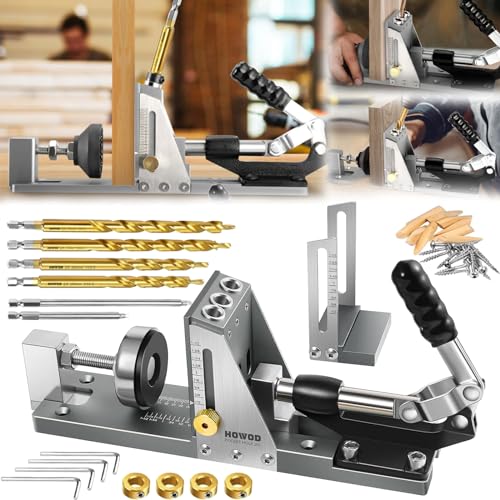 Taschenloch Vorrichtungs Set, Taschenloch Bohrschablone, Taschenloch DüBelschneider Werkzeug Bohrer Set Bohrhilfe SchräGbohrgerät 6 Bohrer 1 ZusäTzlicher Schieber 10 Schrauben Lochstopfen Aus Holz Taschenloch Vorrichtungs Set, Taschenloch Bohrschablone, Taschenloch DüBelschneider Werkzeug Bohrer Set Bohrhilfe SchräGbohrgerät 6 Bohrer 1 ZusäTzlicher Schieber 10 Schrauben Lochstopfen Aus Holz von Mocoli