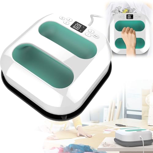 Transferpresse Plotter, 9"x9" Transferpresse Heizpresse Plotter T-shirt Plotter Maschine Druckmaschine con Zeitmesser Schnelles Aufheizen Automatische Abschaltung fur Kleidung Taschen von Mocoli
