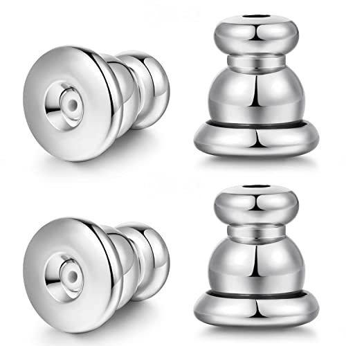 Moconar Verriegelbare Ohrring-Verschlüsse für Ohrstecker, hypoallergen, silberfarben, Ersatz für Ohrstecker/Hängeohren, sichere Verriegelung für empfindliche Ohren Moconar Verriegelbare Ohrring-Verschlüsse für Ohrstecker, hypoallergen, silberfarben, Ersatz für Ohrstecker/Hängeohren, sichere Verriegelung für empfindliche Ohren von Moconar