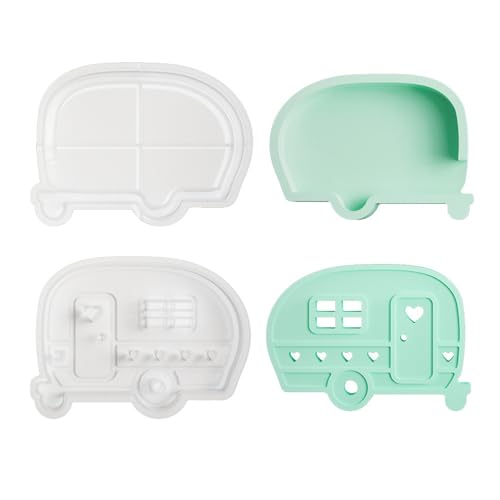 2pieces Spielzeugbus Silikonkerzenhalter Formen Epoxidharz Silikonform Für Kerzenständer Teelichthalter Home Dekoration von Mocoocouture