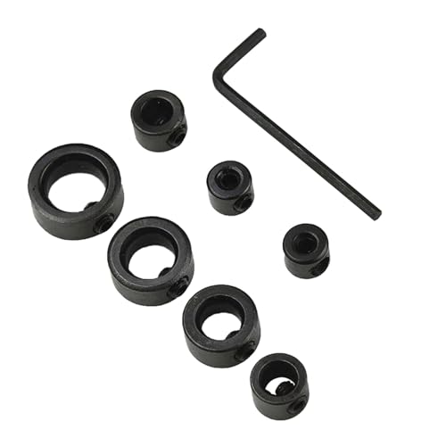 8pcs Kohlenstoffstahlbohrer Bitgrenze Ringe Stoppen Kragen Mit Schraubenschlüssel Zur Steuerung Der Tiefe Bei Holzbearbeitung Und Handwerksprojekten 8pcs Kohlenstoffstahlbohrer Bitgrenze Ringe Stoppen Kragen Mit Schraubenschlüssel Zur Steuerung Der Tiefe Bei Holzbearbeitung Und Handwerksprojekten von Mocoocouture