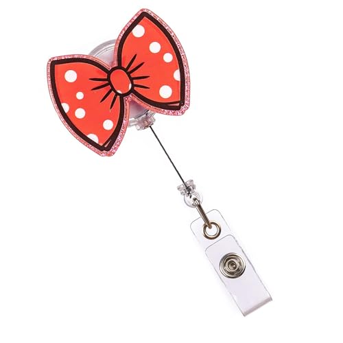 Bowknot Abzeichenhalter Mit Metallclip Für Lehrer Krankenschwester Kartenhalter Für Studentische Lehrer Doktor Arzt Kartenhalter Einverrückter Rollen Herzabzeichen Clip von Mocoocouture
