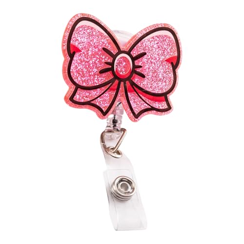 Bowknot Abzeichenhalter Mit Metallclip Für Lehrer Krankenschwester Kartenhalter Für Studentische Lehrer Doktor Arzt Kartenhalter Einverrückter Rollen Herzabzeichen Clip von Mocoocouture
