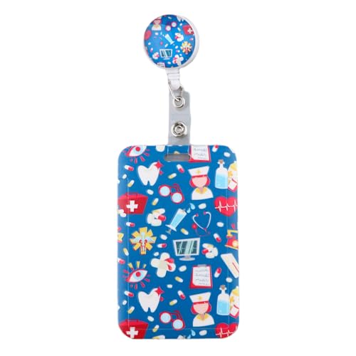 Einziehbarer Abzeichen Reel Kartenhalter 360 Grad Rotation Badge Holer Für Krankenschwestern Arztpersonal Mitarbeiter Professioneller Tragbarer Karteninhaber von Mocoocouture