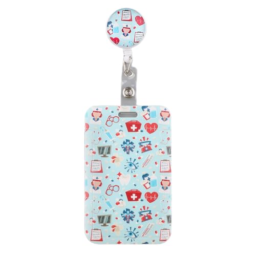 Einziehbarer Abzeichen Reel Kartenhalter 360 Grad Rotation Badge Holer Für Krankenschwestern Arztpersonal Mitarbeiter Professioneller Tragbarer Karteninhaber von Mocoocouture