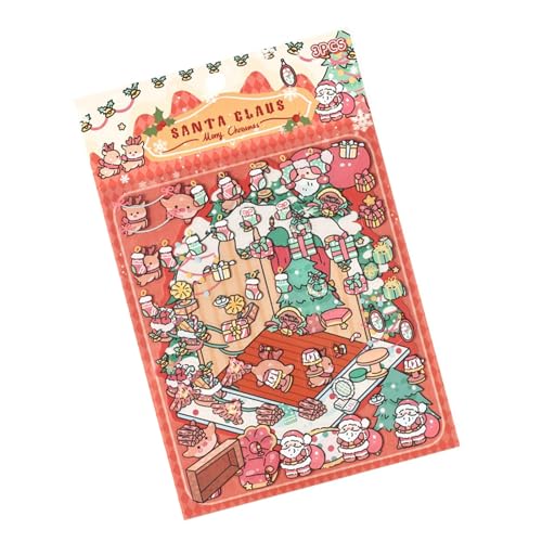 Heiligabend Sticker Scrapbook Sticker Szene Aufkleber Ästhetische Scrapbooking Lieferungen Dekorative Heiligabend Kinderszene Heiligabend Sticker Scrapbook Sticker Szene Aufkleber Ästhetische Scrapbooking Lieferungen Dekorative Heiligabend Kinderszene von Mocoocouture