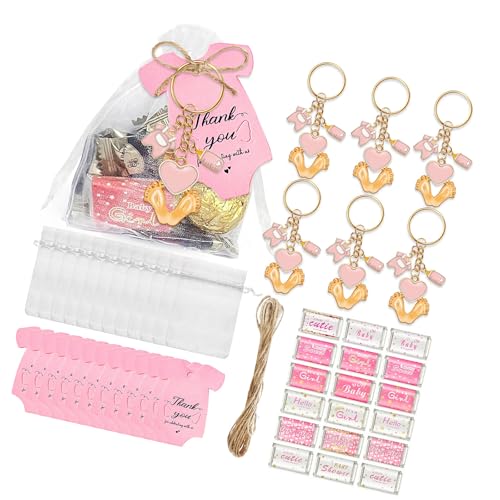 Mocoocouture 6/20pcs Baby Feet Charme Schlüsselbund Mit Verpackungsaufkleber Label Für Hochzeitsbabys Und Festivalfeierlichkeiten Mocoocouture 6/20pcs Baby Feet Charme Schlüsselbund Mit Verpackungsaufkleber Label Für Hochzeitsbabys Und Festivalfeierlichkeiten von Mocoocouture