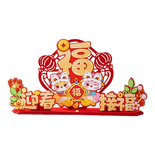 Mocoocouture Chinesisches Neujahrstischdekoration Handgefertigt 2025 Springfest Desktop Ornament Handgefertigtes Tabletop Accessoires Partyzubehör Mocoocouture Chinesisches Neujahrstischdekoration Handgefertigt 2025 Springfest Desktop Ornament Handgefertigtes Tabletop Accessoires Partyzubehör von Mocoocouture