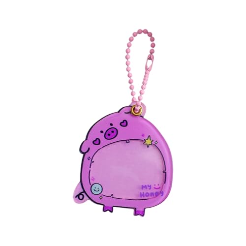 Photo Kartenhalter Mit Schlüsselbund Cartoon Photo Speicher Anhänger Kartenclip Acryl Schlüsselringe Für Den Täglichen Gebrauch Kreative Keyrings Acrylhalter Cartoonhalter Für Schüler von Mocoocouture