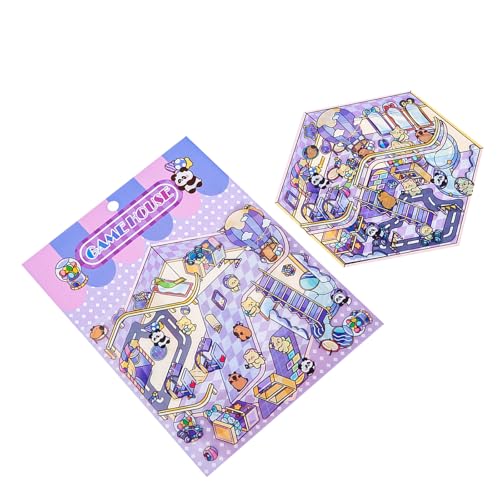 Szenenaufkleber Cartoon Szenerie Aufkleber Miniatur Simulierte Kabinenszene Für Scrapbooking Journal Planer Album Wraping von Mocoocouture