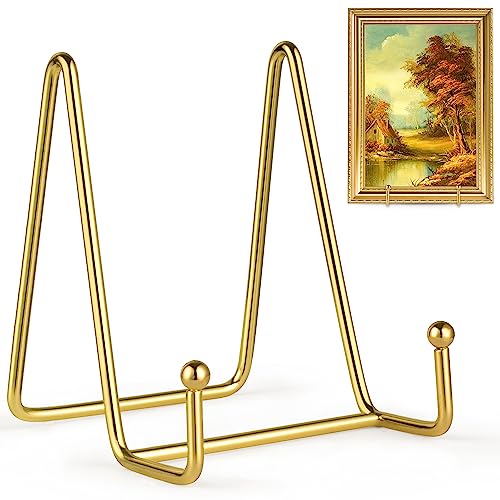 Mocoosy 2 Pack 4 Zoll Plattenständer für Display -Gold Black Iron Staffelei Plattenhalter Displayständer Metallrahmenhalter Ständer für Bilder, Foto, dekorative Tellerschale und Tischkunst Mocoosy 2 Pack 4 Zoll Plattenständer für Display -Gold Black Iron Staffelei Plattenhalter Displayständer Metallrahmenhalter Ständer für Bilder, Foto, dekorative Tellerschale und Tischkunst von Mocoosy