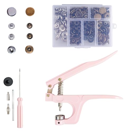 Mocrop 50 Sätze Druckknopf Set Mit Zange, 15mm Edelstahl Druckknöpfe, Metall Druckknopfzange, Druckknöpfe Ohne Nähen. Für Kinderkleidung, Diy-Kleidung, Canvas, Tragetaschen, Kunsthandwerk Mocrop 50 Sätze Druckknopf Set Mit Zange, 15mm Edelstahl Druckknöpfe, Metall Druckknopfzange, Druckknöpfe Ohne Nähen. Für Kinderkleidung, Diy-Kleidung, Canvas, Tragetaschen, Kunsthandwerk von Mocrop