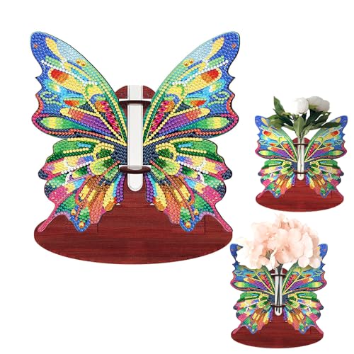 Mocrop 5D Diamond Painting Schmetterling Deko Desktop - Schmetterling Vase, Diamond Painting Erwachsene Bastelset Kinder, Geeignet Für Zuhause, Büro Desktop Ornamente, Geburtstagsgeschenk 19.5×19.5cm Mocrop 5D Diamond Painting Schmetterling Deko Desktop - Schmetterling Vase, Diamond Painting Erwachsene Bastelset Kinder, Geeignet Für Zuhause, Büro Desktop Ornamente, Geburtstagsgeschenk 19.5×19.5cm von Mocrop