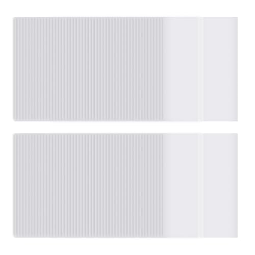 Mocturnity 100 Blatt vorgefaltete Pergamentblätter für Einladungen, 15,7 x 17,8 cm, Pergamentpapier für Hochzeitseinladungen, Umschläge von Mocturnity