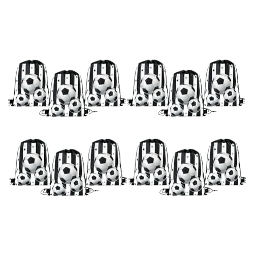 Mocturnity 12 Stück Fußball-Partygeschenke, Kordelzugbeutel, Fußball-Geschenk, Goodie-Bag, Kinder-Sport-Motto-Party-Dekoration, Zubehör A Mocturnity 12 Stück Fußball-Partygeschenke, Kordelzugbeutel, Fußball-Geschenk, Goodie-Bag, Kinder-Sport-Motto-Party-Dekoration, Zubehör A von Mocturnity