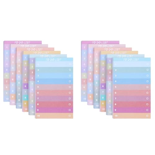 Mocturnity 12 Stück Haftnotizblöcke, Aufgabenlisten, 5,1 x 3,2 Zoll, 600 linierte Blätter, Planer, Tagesnotizblock Mocturnity 12 Stück Haftnotizblöcke, Aufgabenlisten, 5,1 x 3,2 Zoll, 600 linierte Blätter, Planer, Tagesnotizblock von Mocturnity