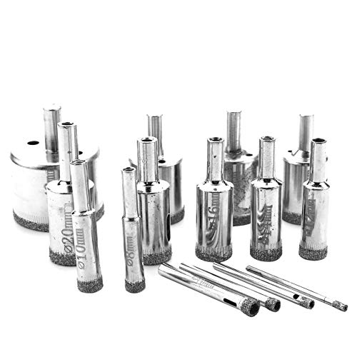 Mocturnity 15-teiliges Bohrer-Set für Bohrer von 3-42 mm, Metallschneider, Glaswerkzeug Mocturnity 15-teiliges Bohrer-Set für Bohrer von 3-42 mm, Metallschneider, Glaswerkzeug von Mocturnity