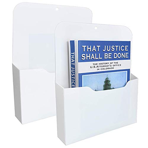 Mocturnity 2 Pack Magnetische Akten Halter - Papier Halter, Organisator,HäNgende Wand Akten Organisator BüRo Bedarf Aufbewahrung,Magazin Mail Organizer Fall für,Planer,Brief von Mocturnity