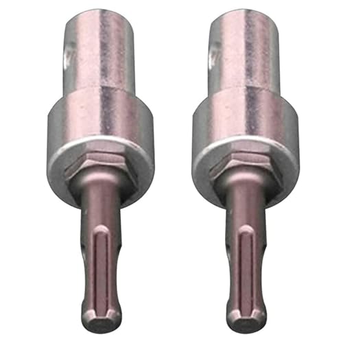 Mocturnity 2 x SDS-Schaftkonverter, elektrisch, DIY, Zubehör, Bohradapter, Elektrowerkzeug, Bohrer, quadratisch, langlebig (C) von Mocturnity