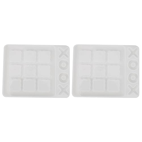 Mocturnity 2 x Toe Formen aus Kunstharz, Silikon, XO Schachbrett, Epoxidharz, Basteln, Handwerk für Kinder und Erwachsene von Mocturnity
