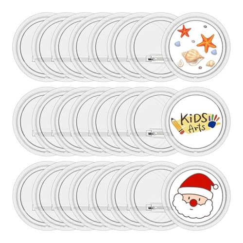 Mocturnity 20er-Pack Acrylknöpfe, Anstecknadeln, 7,6 cm Große Button-Maker-Rohlinge, Anstecknadeln für Bastelbedarf und DIY-Partyprojekte, Langlebig, Einfach zu Installieren und Einfach zu Verwenden Mocturnity 20er-Pack Acrylknöpfe, Anstecknadeln, 7,6 cm Große Button-Maker-Rohlinge, Anstecknadeln für Bastelbedarf und DIY-Partyprojekte, Langlebig, Einfach zu Installieren und Einfach zu Verwenden von Mocturnity