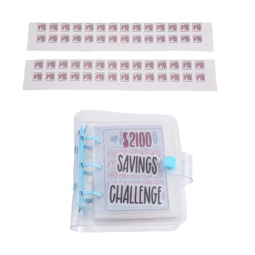 Mocturnity 2100 Savings Challenge Ordner Money Saving Challenge Mini Budgetordner mit Geldumschlägen, PVC, Blau, 1 Stück Mocturnity 2100 Savings Challenge Ordner Money Saving Challenge Mini Budgetordner mit Geldumschlägen, PVC, Blau, 1 Stück von Mocturnity