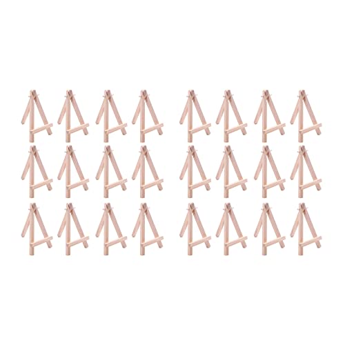 Mocturnity 24 Pack 5 Mini Display Staffelei Natur Stativ Halter Ständer für Die Anzeige Von Kleinen Leinwänden und Fotos von Mocturnity
