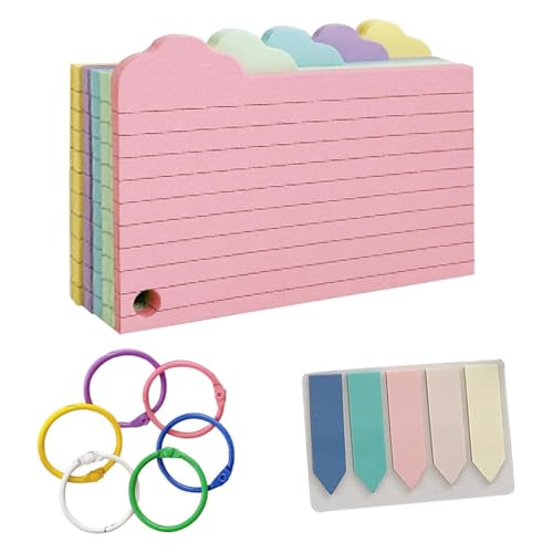 Mocturnity 250 Stück Karteikarten, Lernkarten im Format 3 X 5, Farbige Karten mit Linierten Ringen, Karteikarten für Büro und Schule Mocturnity 250 Stück Karteikarten, Lernkarten im Format 3 X 5, Farbige Karten mit Linierten Ringen, Karteikarten für Büro und Schule von Mocturnity